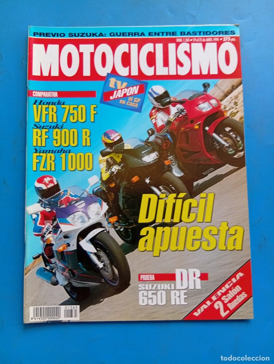 Coches y Motocicletas: MOTOCICLISMO. N&ordm; 1365. A&Ntilde;O 1994. COMPARATIVA: HONDA VFR 750. SUZUKI RF 900 R. YAMAHA FZR... LEER.