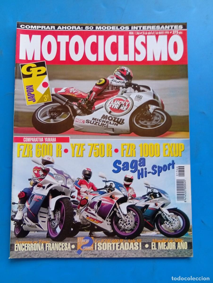 Coches y Motocicletas: MOTOCICLISMO. N&ordm; 1366. A&Ntilde;O 1994. HUSQVARNA WR 125 DUAL. YAMAHA FZR 600 R. YAMAHA YZF 750 R... LEER.