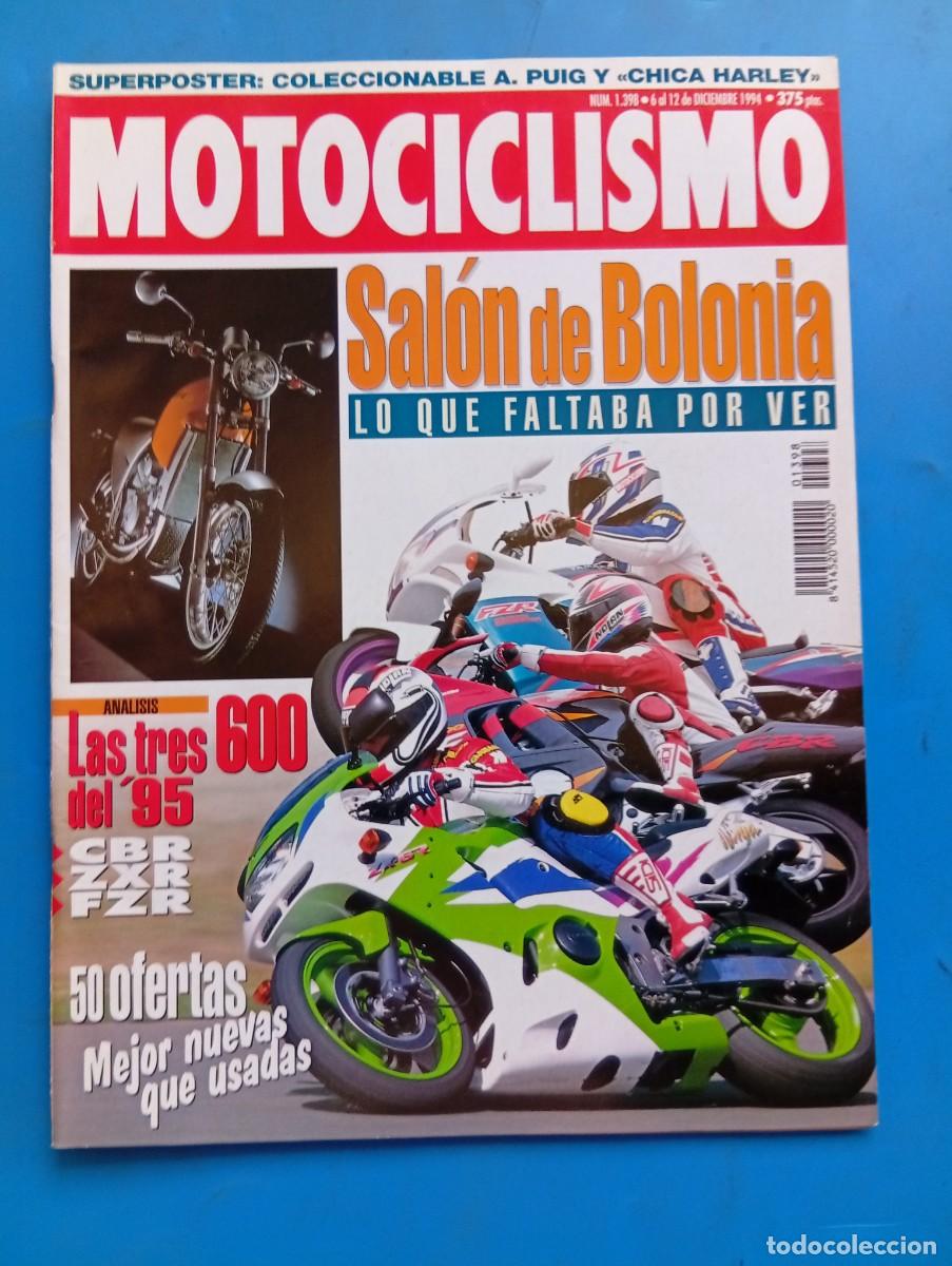 Coches y Motocicletas: MOTOCICLISMO. N&ordm; 1398. DICIEMBRE 1994. SALON DE BOLONIA. LAS TRES 600 DEL '95. KWASAKI ZX-6... LEER.