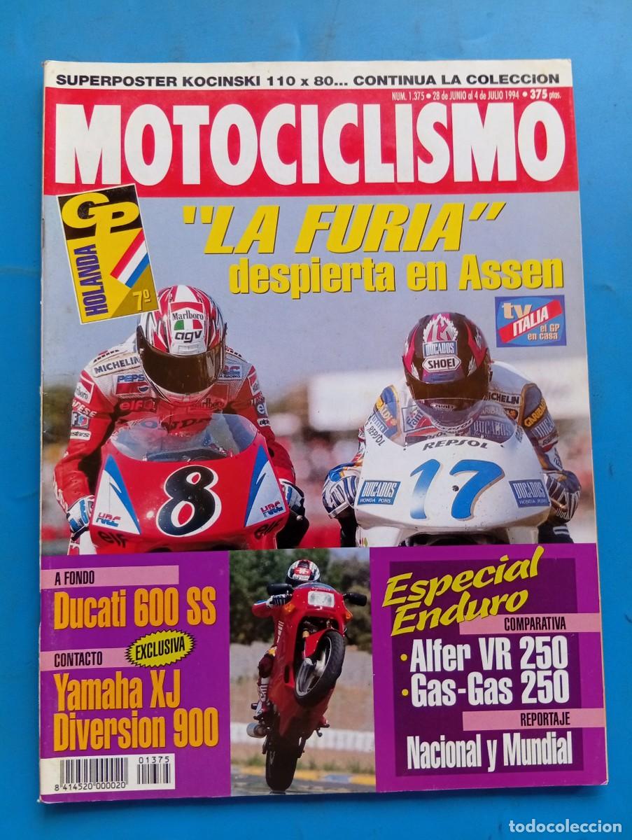 Automobili e Motociclette: MOTOCICLISMO. N&ordm; 1375. A&Ntilde;O 1994. DUCATI 600 SS. GRAN PREMIO DE HOLANDA. MUNDIAL 125-250 DE MO.. LEER