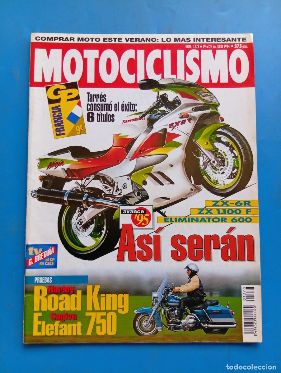 Voitures et Motocyclettes: MOTOCICLISMO. N&ordm; 1378. A&Ntilde;O 1994. PRUEBA: HARLEY ROAD KING. CAGIVA ELEFANT 750. G. P. DE FRANC.. LEER