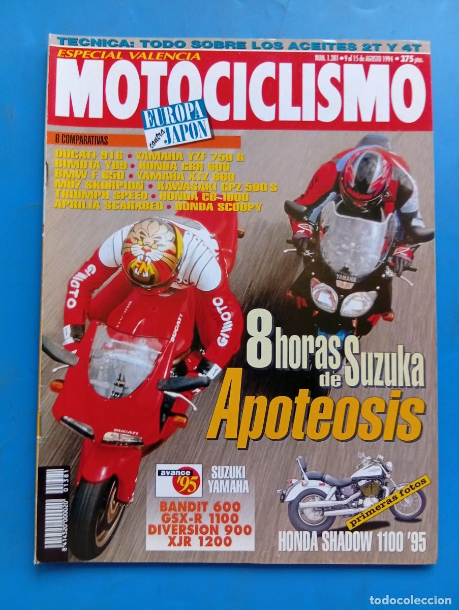 Coches y Motocicletas: MOTOCICLISMO. N&ordm; 1381. A&Ntilde;O 1994. DUCATI 916. BIMOTA YB9. BMW F 650. TRIUMPH SPEED. APRILIA SC.. LEER