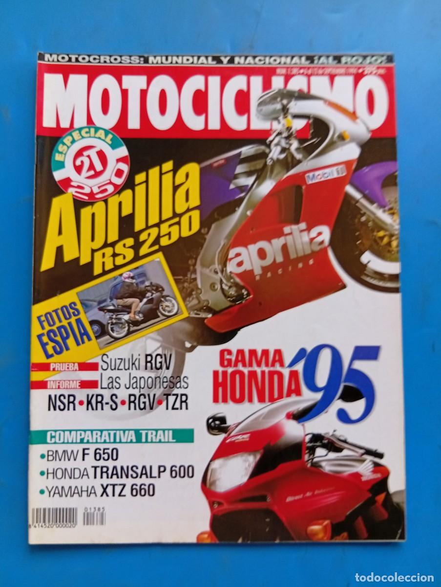 Coches y Motocicletas: MOTOCICLISMO. N&ordm; 1385. SEPTIEMBRE. 1994. APRILIA RS 250. SUZUKI RGV. LAS JAPONESAS. NSR-KR-... LEER.