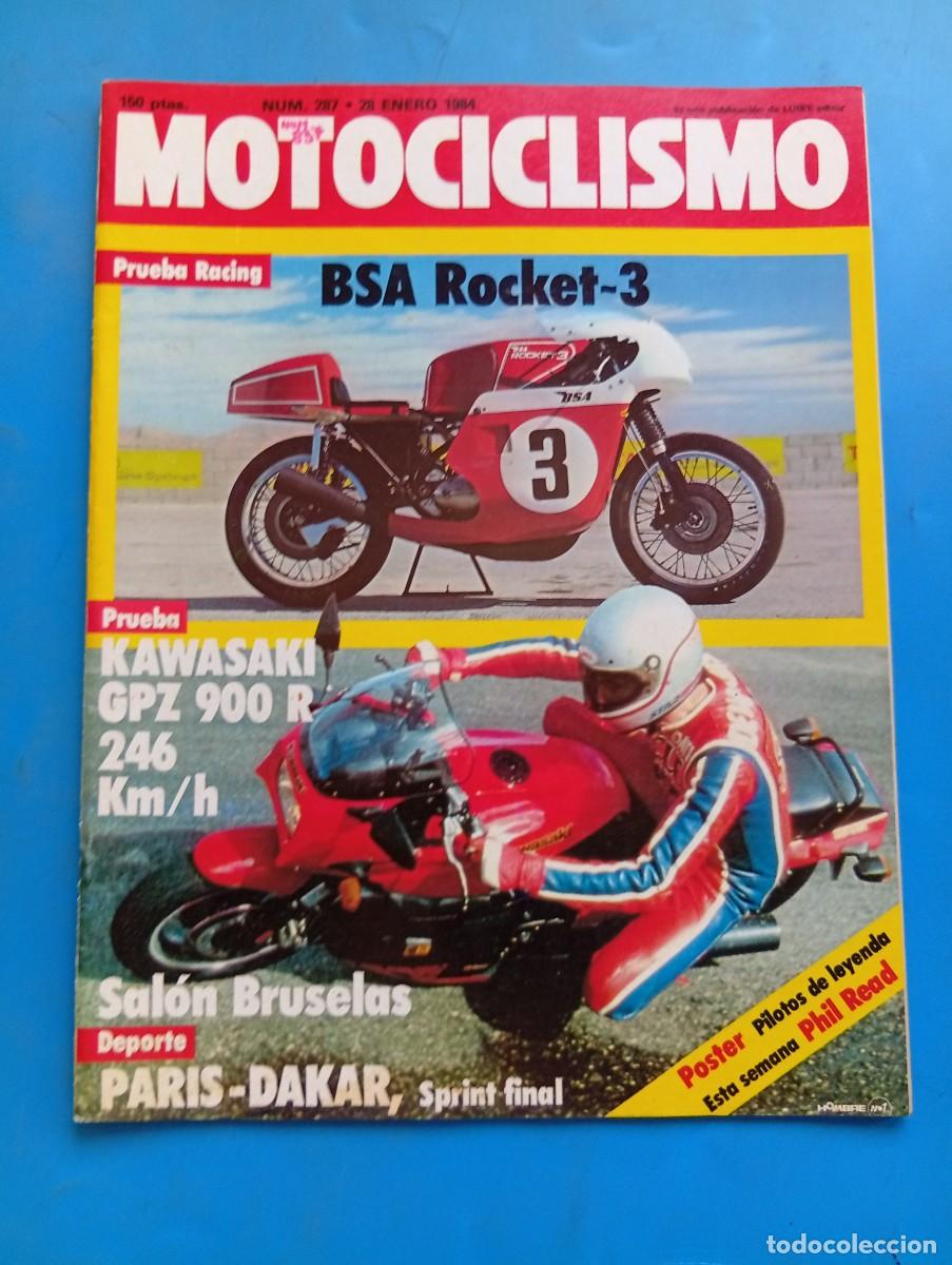 Coches y Motocicletas: MOTOCICLISMO. N&ordm; 837. A&Ntilde;O 1984. PRUEBA: KAWASAKI GPZ 900 R. EL PAR&Iacute;S-DAKAR EN SO.. TRAE P&Oacute;STER. LEER