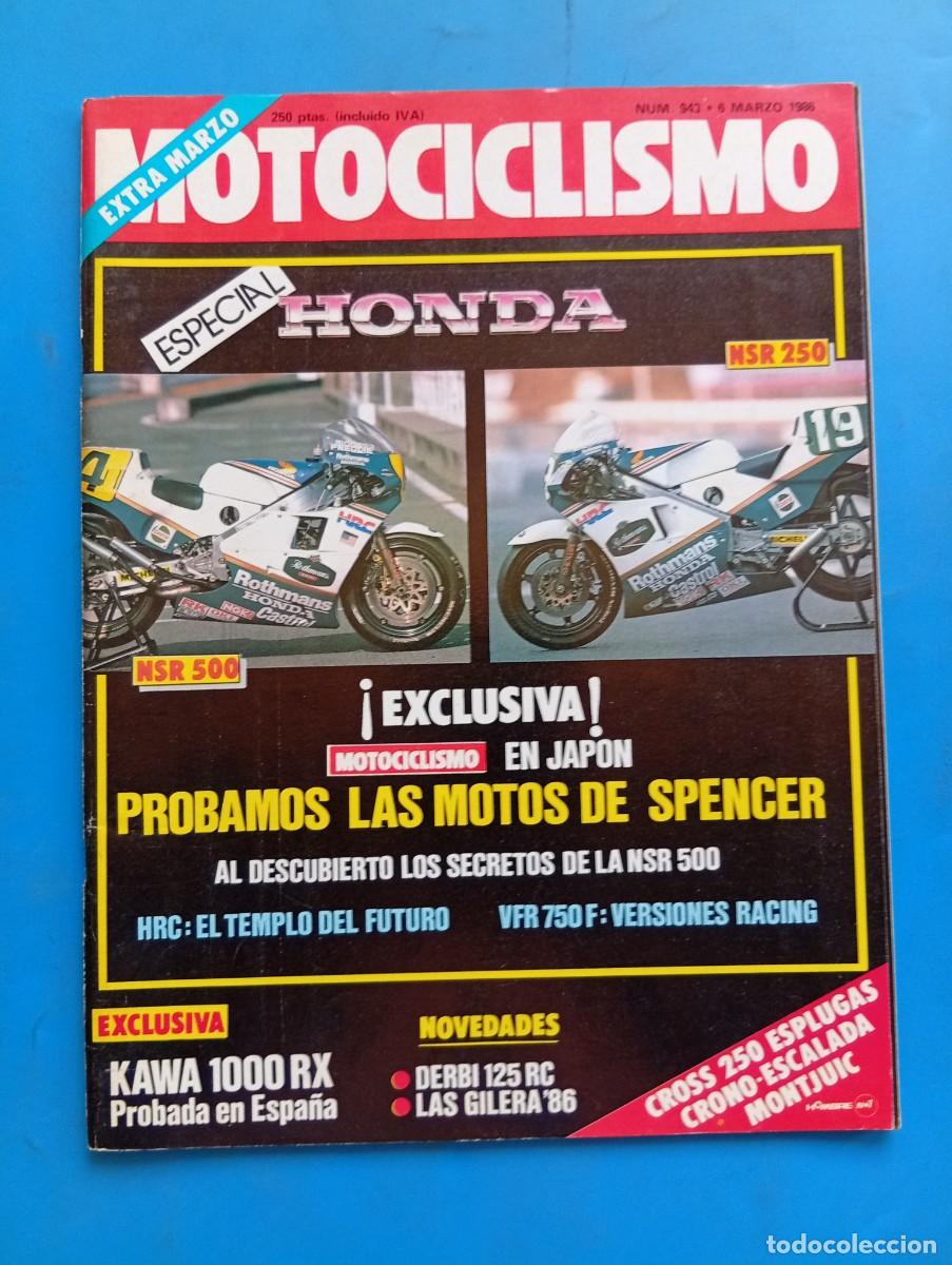 Coches y Motocicletas: MOTOCICLISMO. N&ordm; 943. A&Ntilde;O 1986. PRUEBA: HONDA VFR 750 SBK. PONS Y CARD&Uacute;S A DAYTONA. NACIONAL .. LEER