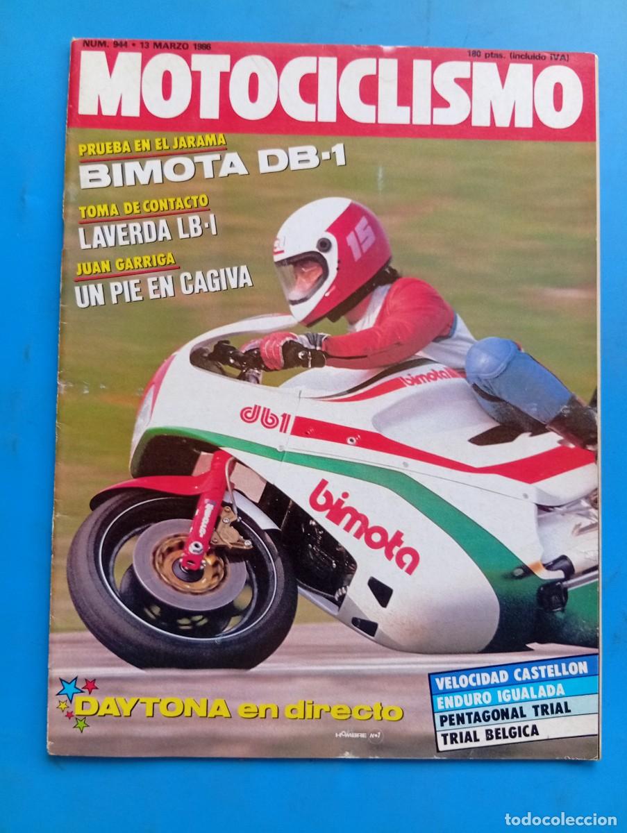 Coches y Motocicletas: MOTOCICLISMO. N&ordm; 944. A&Ntilde;O 1986. BIMOTA DB-1. KENNY ROBERTS. JUAN GARRIGA Y LA OPCI&Oacute;N CAGIVA.... LEER