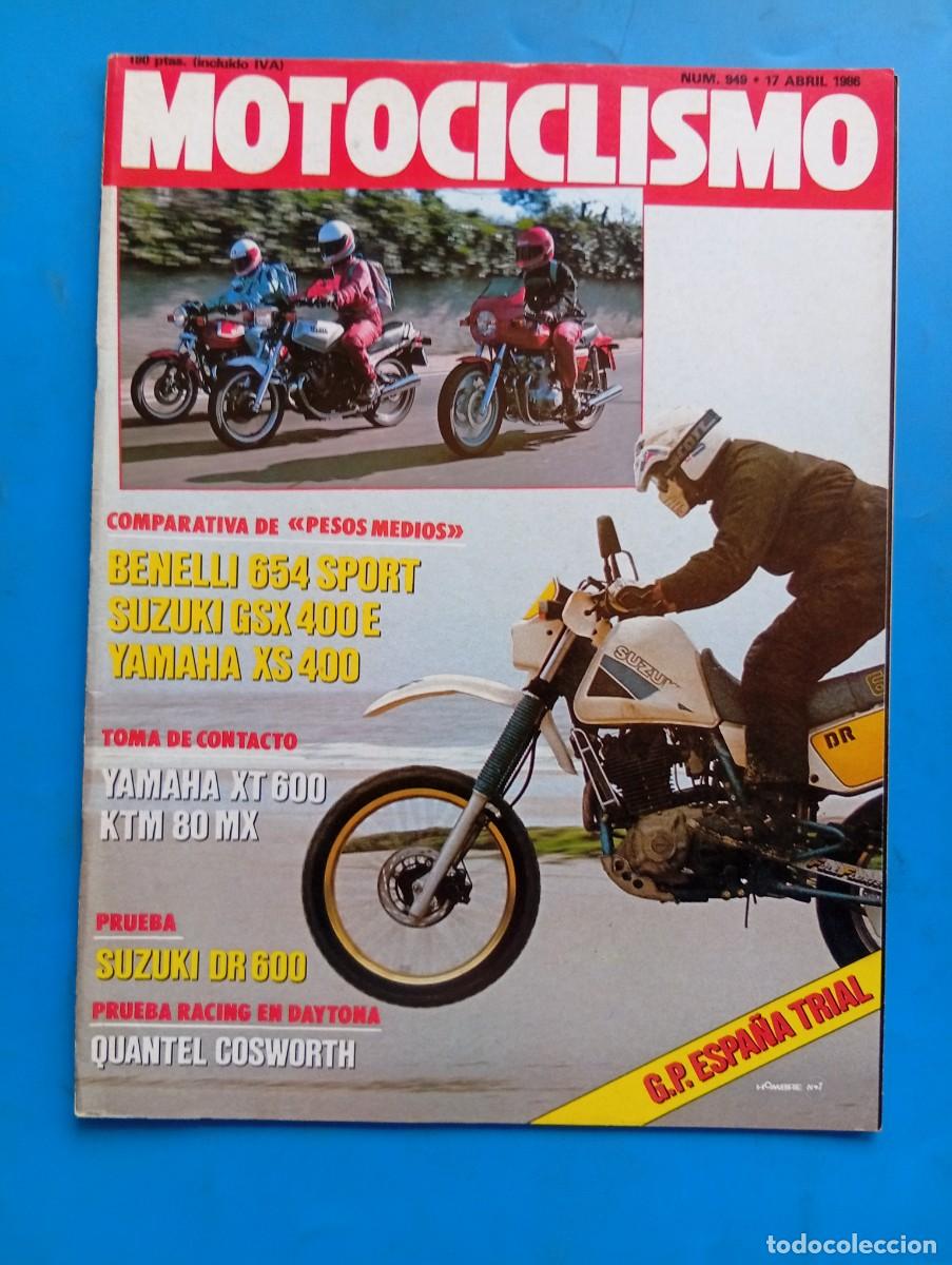 Coches y Motocicletas: MOTOCICLISMO. N&ordm; 949. A&Ntilde;O 1986. YAMAHA XS 400. SUZUKI 400 E. BENELLI 654 SPORT. YAMAHA XT 600. LEER