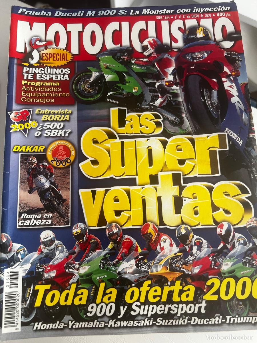 Carros e motociclos: MOTOCICLISMO. N&deg; 1664. ENERO 2000. PRUEBA: DUCATI MONSTER 900 S IE. RALLY DAKAR-EL CAIRO. LEER