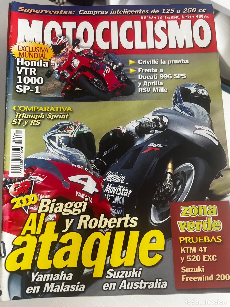 Carros e motociclos: MOTOCICLISMO. N&deg; 1668. FEBRERO 2000.PRUEBA: SUZUKI FREEWIND 650. TRIUMPH SPRINT RS. KTM 400 Y 5.LEER