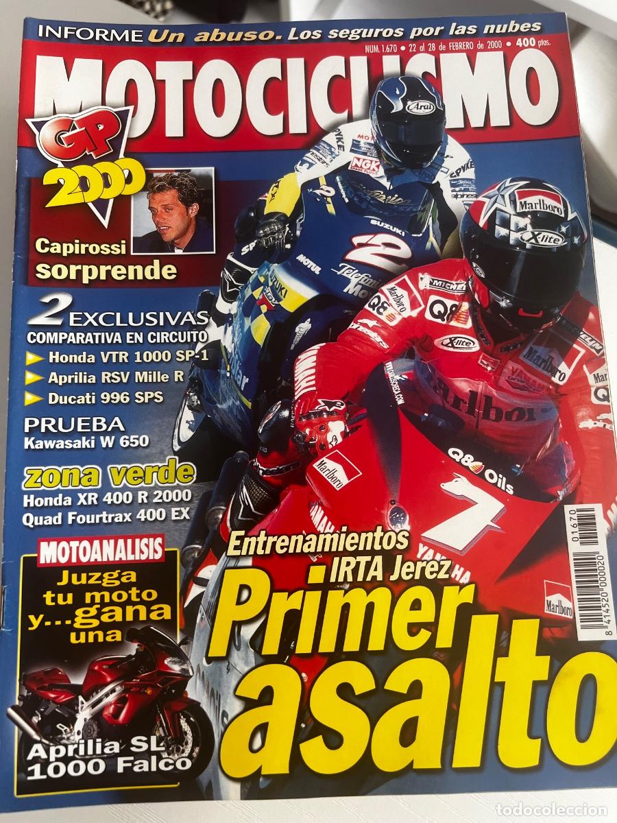 Carros e motociclos: MOTOCICLISMO. N&deg; 1670. FEBRERO 2000. HONDA VTR 1000 SP-1. APRILIA RSV MILLE R. LEER