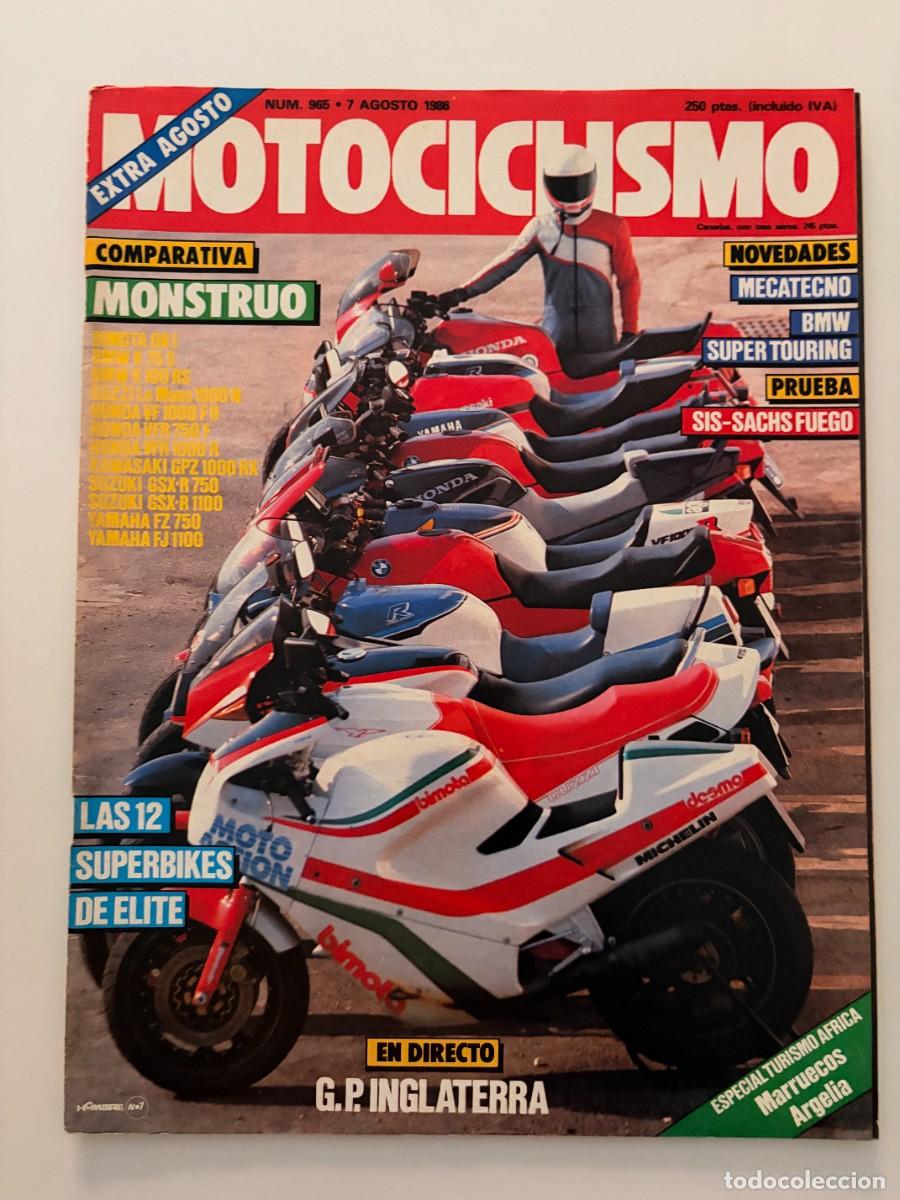 Autos und Motorr&auml;der: MOTOCICLISMO. N&ordm; 965. AGOSTO 1986. EXTRA DE AGOSTO. BIMOTA DB1 vs HONDA VFR 750 F. LEER