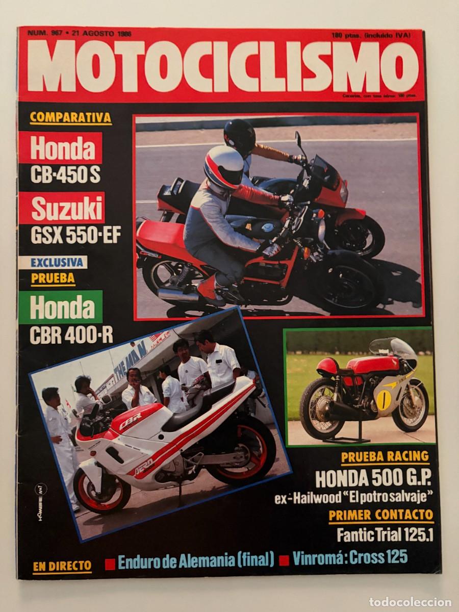 Autos und Motorr&auml;der: MOTOCICLISMO. N&ordm; 967. A&Ntilde;O 1986. HONDA CB-450S. SUZUKI GSX 550-EF. ENDURO DE ALEMANIA. LEER