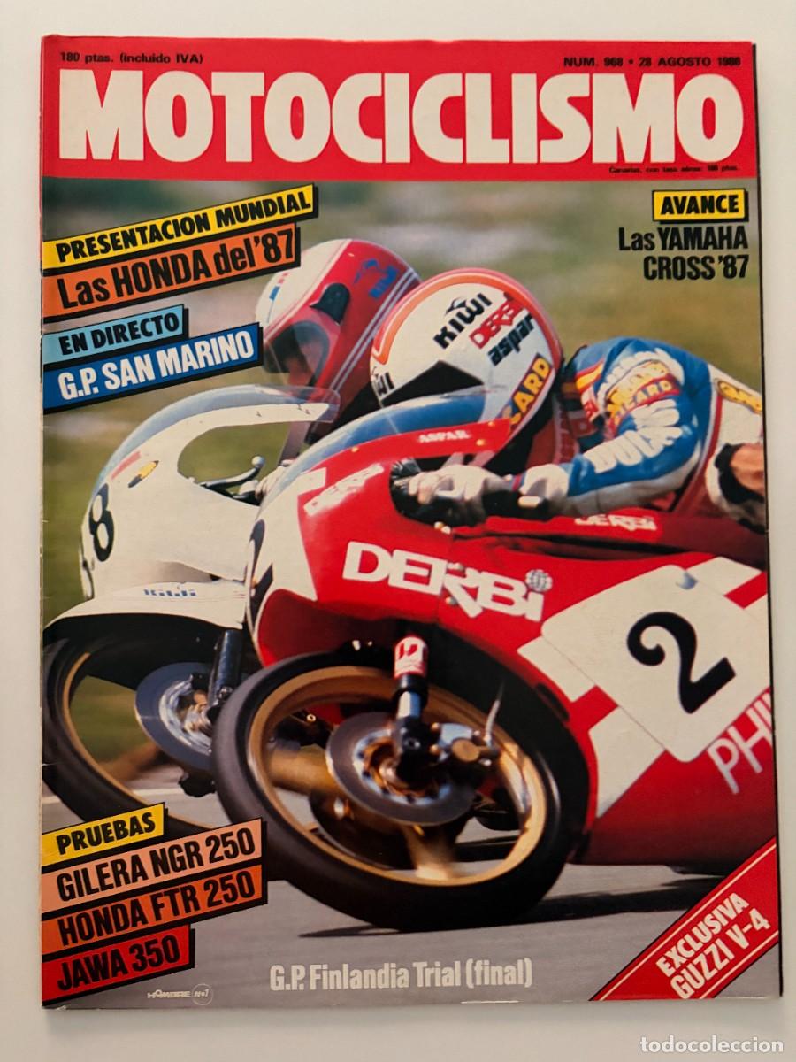 Autos und Motorr&auml;der: MOTOCICLISMO. N&ordm; 968. AGOSTO 1986. GILERA NGR 250. GRAN PREMIO DE FINLANDIA DE TRIAL. LEER