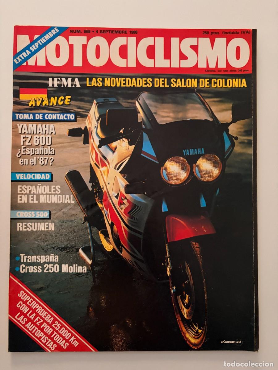 Autos und Motorr&auml;der: MOTOCICLISMO. N&ordm; 969. A&Ntilde;O 1986. EXTRA SEPTIEMBRE. GILERA NGR 250.YAMAHA FZ 600.CROSS 250 MOLINA.LEER