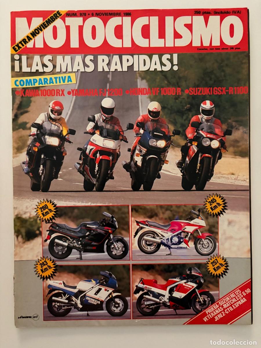 Coches y Motocicletas: MOTOCICLISMO. N&ordm; 978. A&Ntilde;O 1986. TRIANGULAR DE MOTO-CROSS. CAMPEONATO DE JEREZ. SUZUKI RG 125.LEER