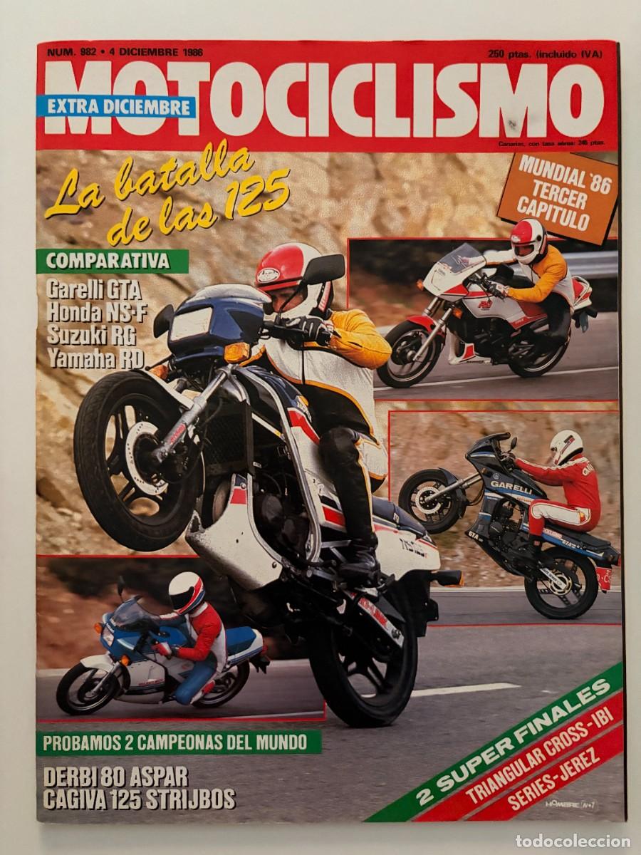 Coches y Motocicletas: MOTOCICLISMO. N&ordm; 982. DICIEMBRE 1986. DKW 350 TRICILINDRICA. CAGIVA WMX 125 CAMPEONA DEL MUNDO. LEER