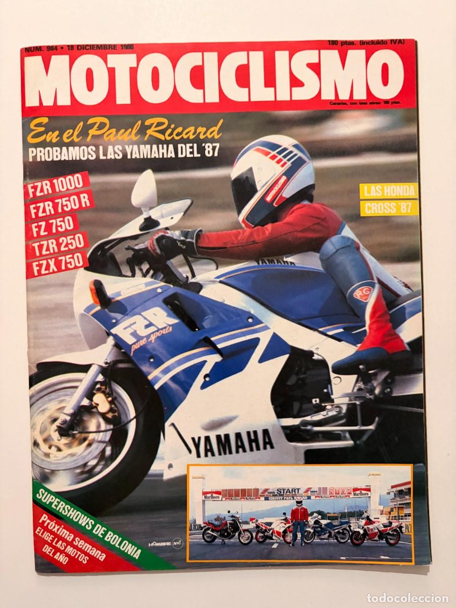 Coches y Motocicletas: MOTOCICLISMO. N&ordm; 984. A&Ntilde;O 1986. EXACTWELD 250. LAS HONDA DE CROSS. LAS MOTOS DEL A&Ntilde;O. LEER