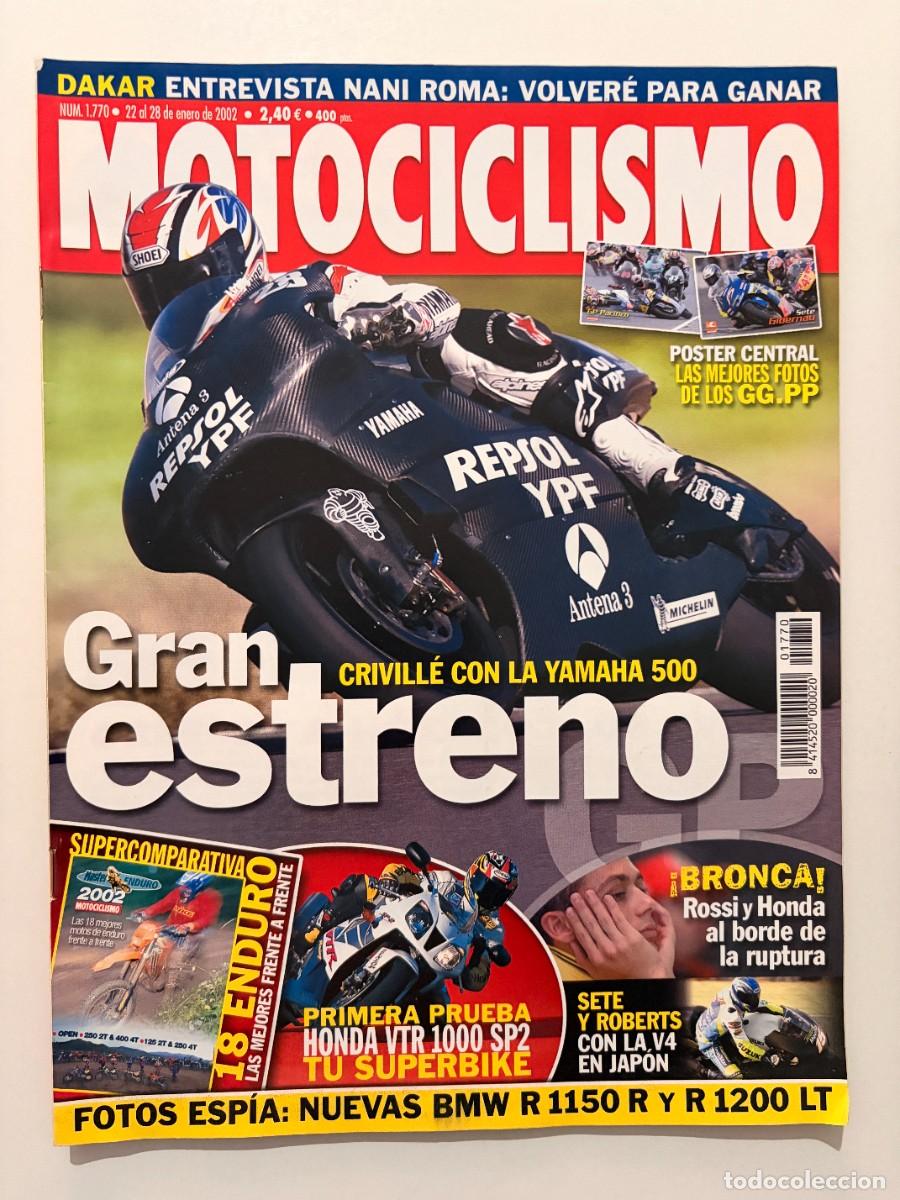 Coches y Motocicletas: MOTOCICLISMO. N&ordm; 1770. ENERO. 2002. GRAN ESTRENO CREVILLE CON LA YAMAHA 500. BMW R 1150 R.. LEER.