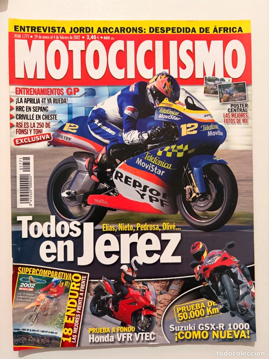 Coches y Motocicletas: MOTOCICLISMO. N&ordm; 1771. FEBRERO 2002. PRUEBA: HONDA VFR VTEC. TODO EN JEREZ, EL&Iacute;AS,LEER