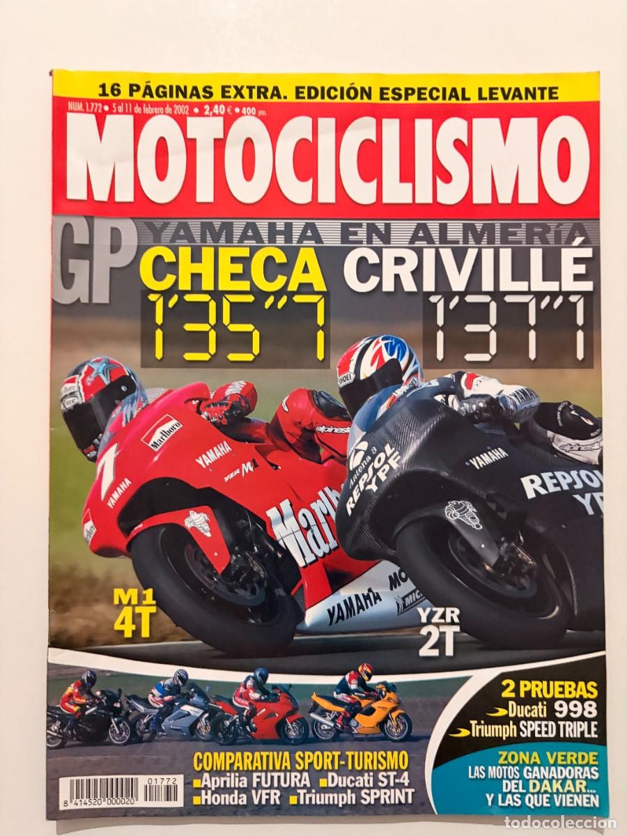Coches y Motocicletas: MOTOCICLISMO. N&deg; 1772. FEBRERO 2002. YAMAHA EN ALMER&Iacute;A. CHECA Y CRIVILLE. MOTOR DUCATI 4 CILINDROS.