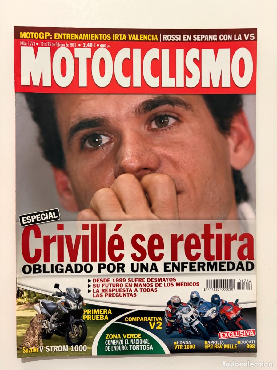 Coches y Motocicletas: MOTOCICLISMO. N&deg; 1774. FEBRERO 2002. CRIVILLE SE RETIRA OBLIGADO POR UNA ENFERMEDAD. LEER