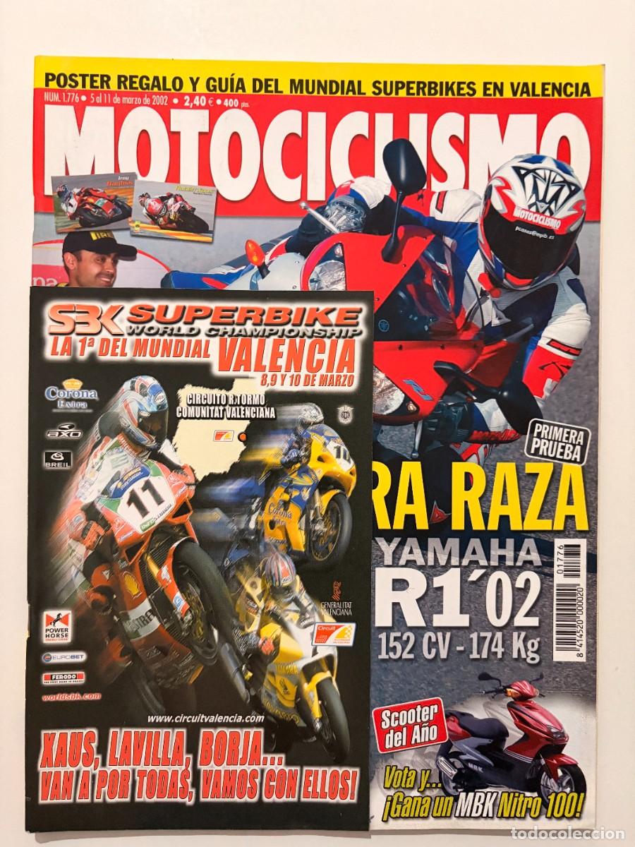 Coches y Motocicletas: MOTOCICLISMO. N&ordm; 1776. MARZO 2002. PRUEBA : YAMAHA R1'02 125 CV-174 KG. KAWASAKI ZZR 1200.... LEER.