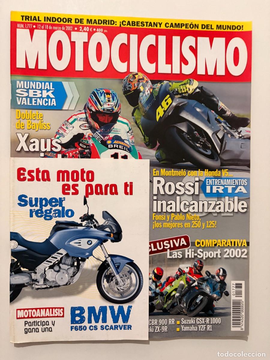 Coches y Motocicletas: MOTOCICLISMO. N&ordm; 1777. MARZO 2002. ROSSI INALCANZABLE. XAUS QUINTO. PRUEBA : BMW R1150 A... LEER.