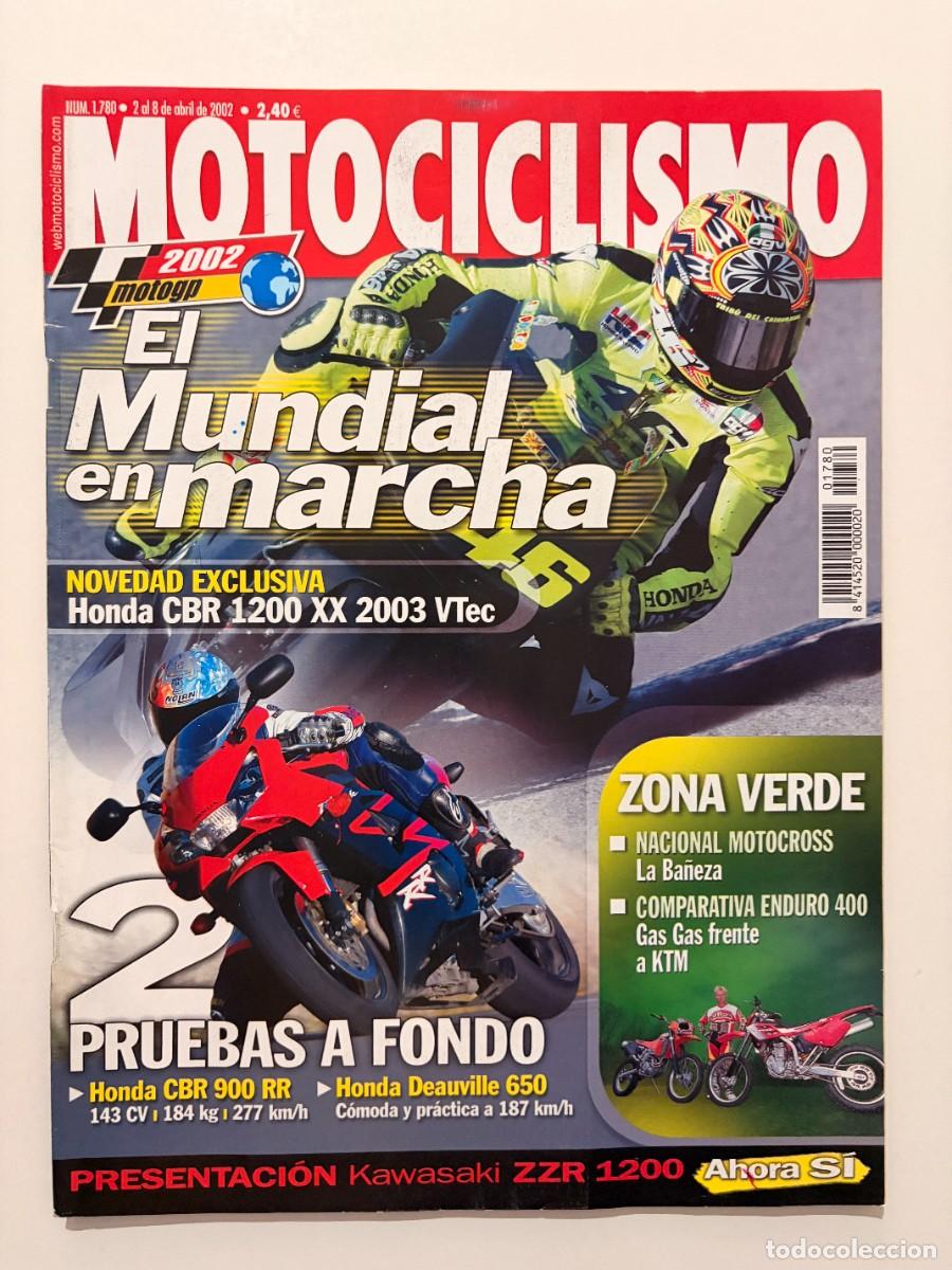 Coches y Motocicletas: MOTOCICLISMO. N&ordm; 1780. ABRIL 2002. PRUEBA: HONDA CBR 900 RR. G.G.P.P. 2002, TODO PREPARADO. LEER