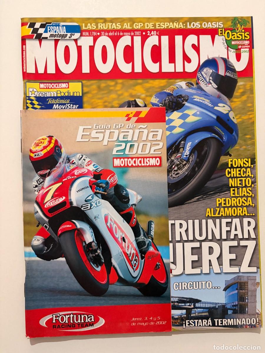 Coches y Motocicletas: MOTOCICLISMO. N&ordm; 1784. ABRIL 2002. HOMENAJE A CREVILLE EN JEREZ. A TRIUNFAR EN JEREZ. RACING.. LEER.