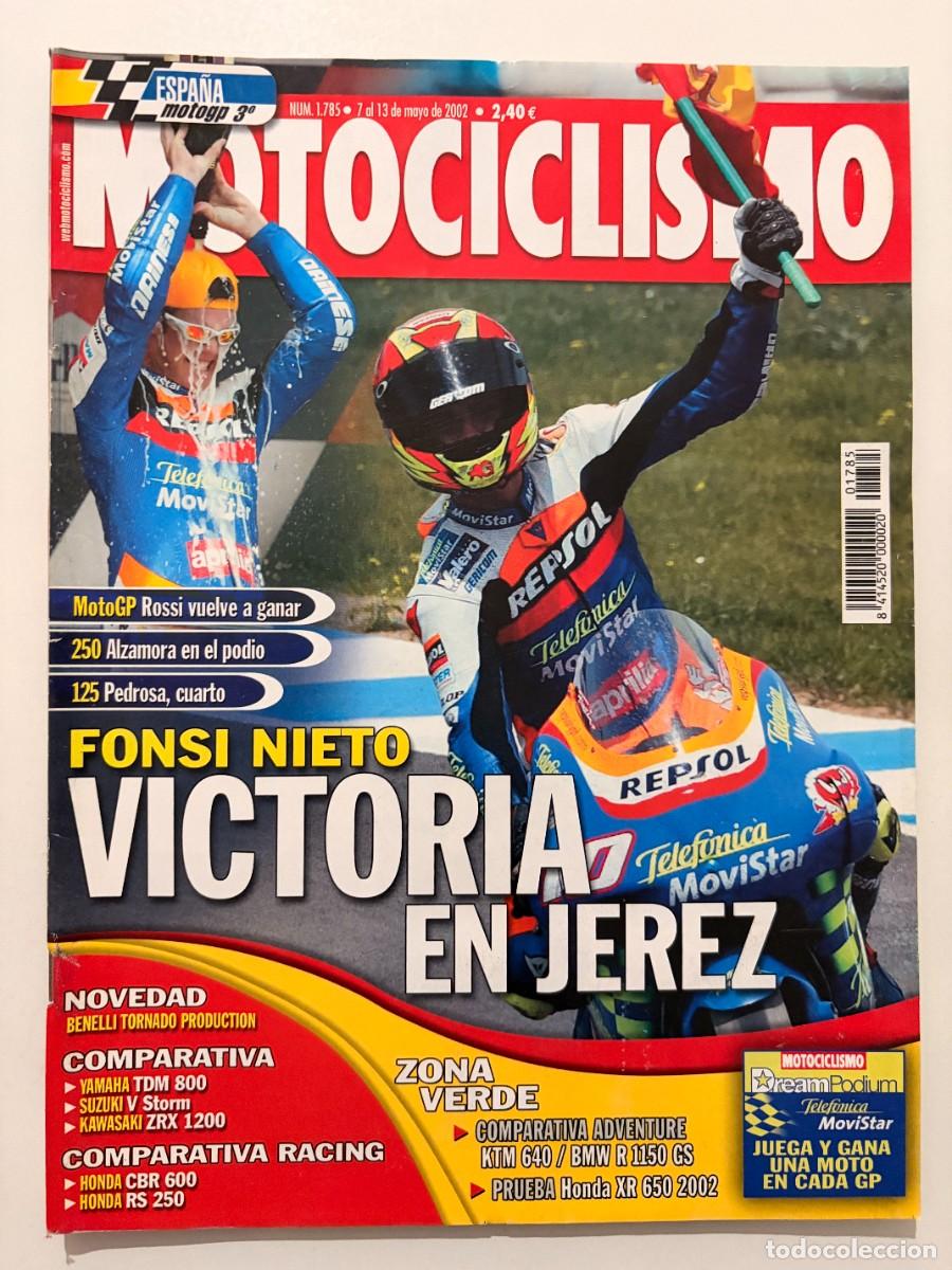 Coches y Motocicletas: MOTOCICLISMO. N&deg; 1785. MAYO 2002. FONSI NIETO, VICTORIA EN JEREZ. BENELLI TORNADO. LEER