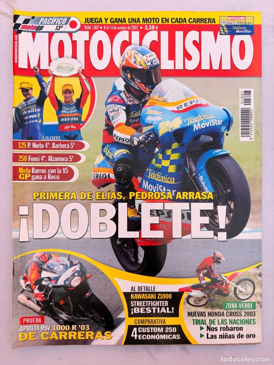 Coches y Motocicletas: MOTOCICLISMO. N&deg; 1807. OCTUBRE 2002. PRIMERA DE ELIAS. PEDROSA ARRASA. KAWASAKI Z1000. LEER