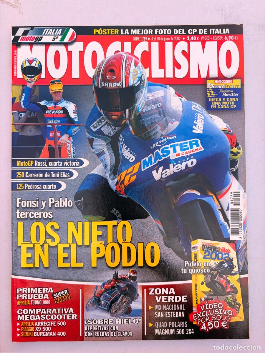 Coches y Motocicletas: MOTOCICLISMO. N&deg; 1789. JUNIO 2002. APRILIA TUONO 1000. APRILIA ARRECIFDE 500. PIAGGIO X-9 500. LEER
