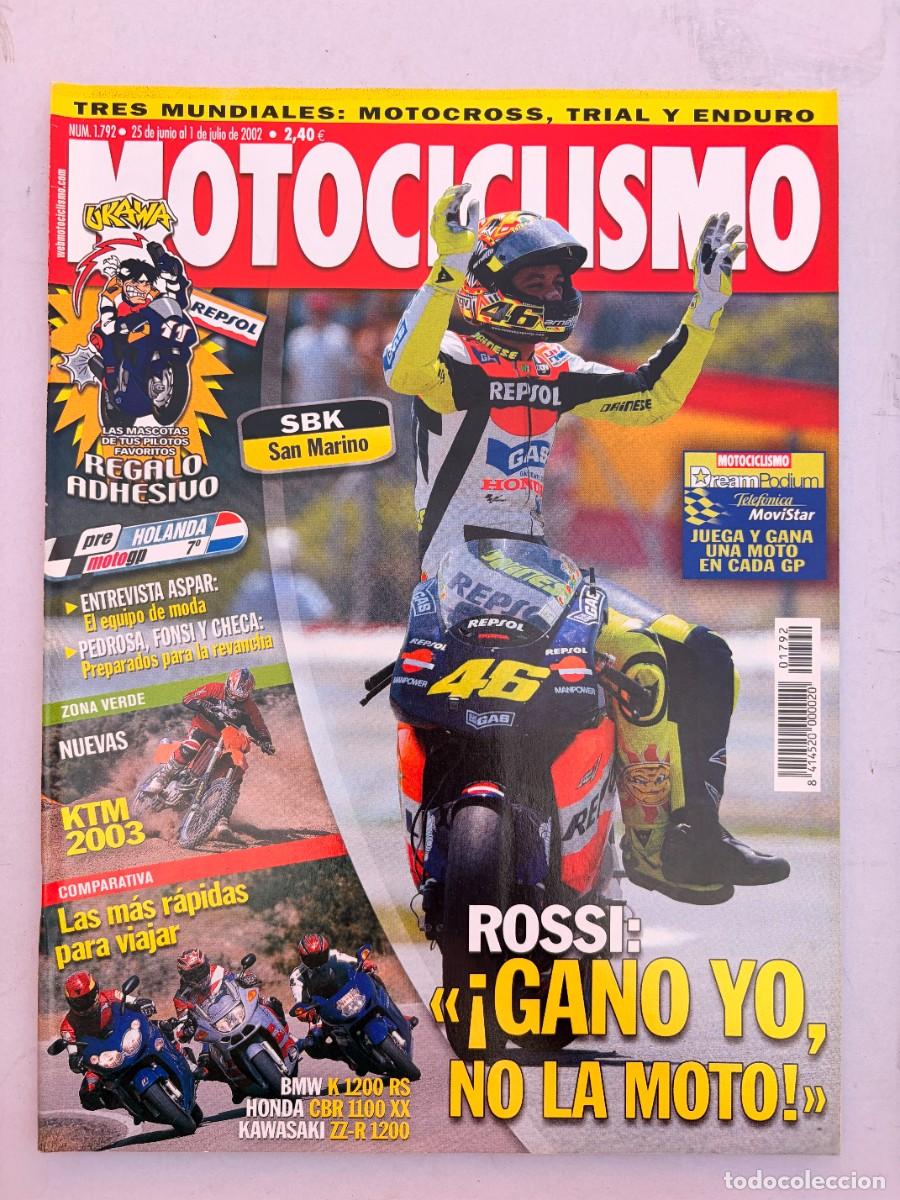 Coches y Motocicletas: MOTOCICLISMO. N&deg; 1792. JUNIO 2002. PRUEBA: HONDA CBR 1100 XX. CIRCUITO DEL MUNDO SBK SAN MARIN.LEER
