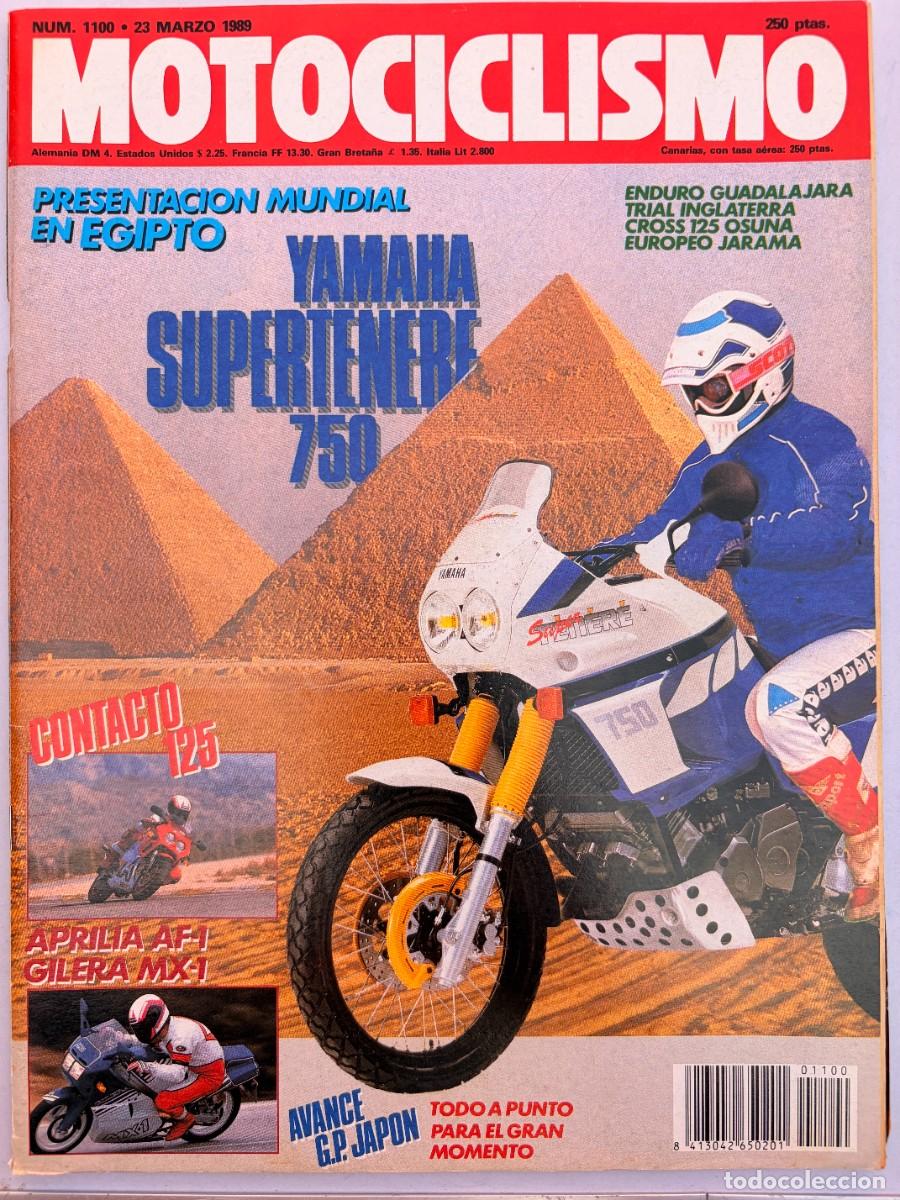 Coches y Motocicletas: MOTOCICLISMO. N&ordm; 1100. MARZO 1989. PRUEBA: YAMAHA 750 S&Uacute;PER TENER&Eacute;. APRILIA AF-1 125. LEER