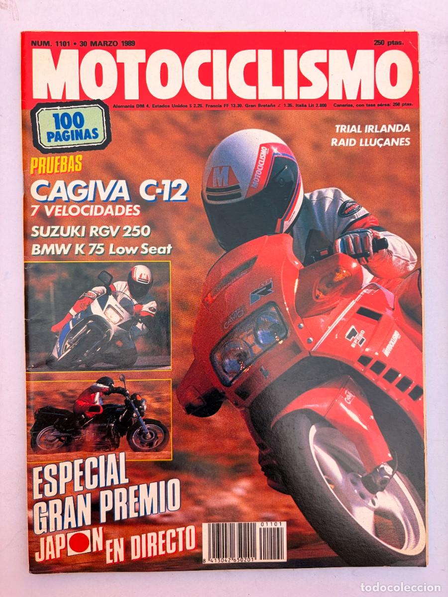 Coches y Motocicletas: MOTOCICLISMO. N&ordm; 1101. MARZO 1989. CAGIVA C-12. G.P. JAP&Oacute;N. TRIAL IRLANDA. SUZUKI RGV 250. LEER