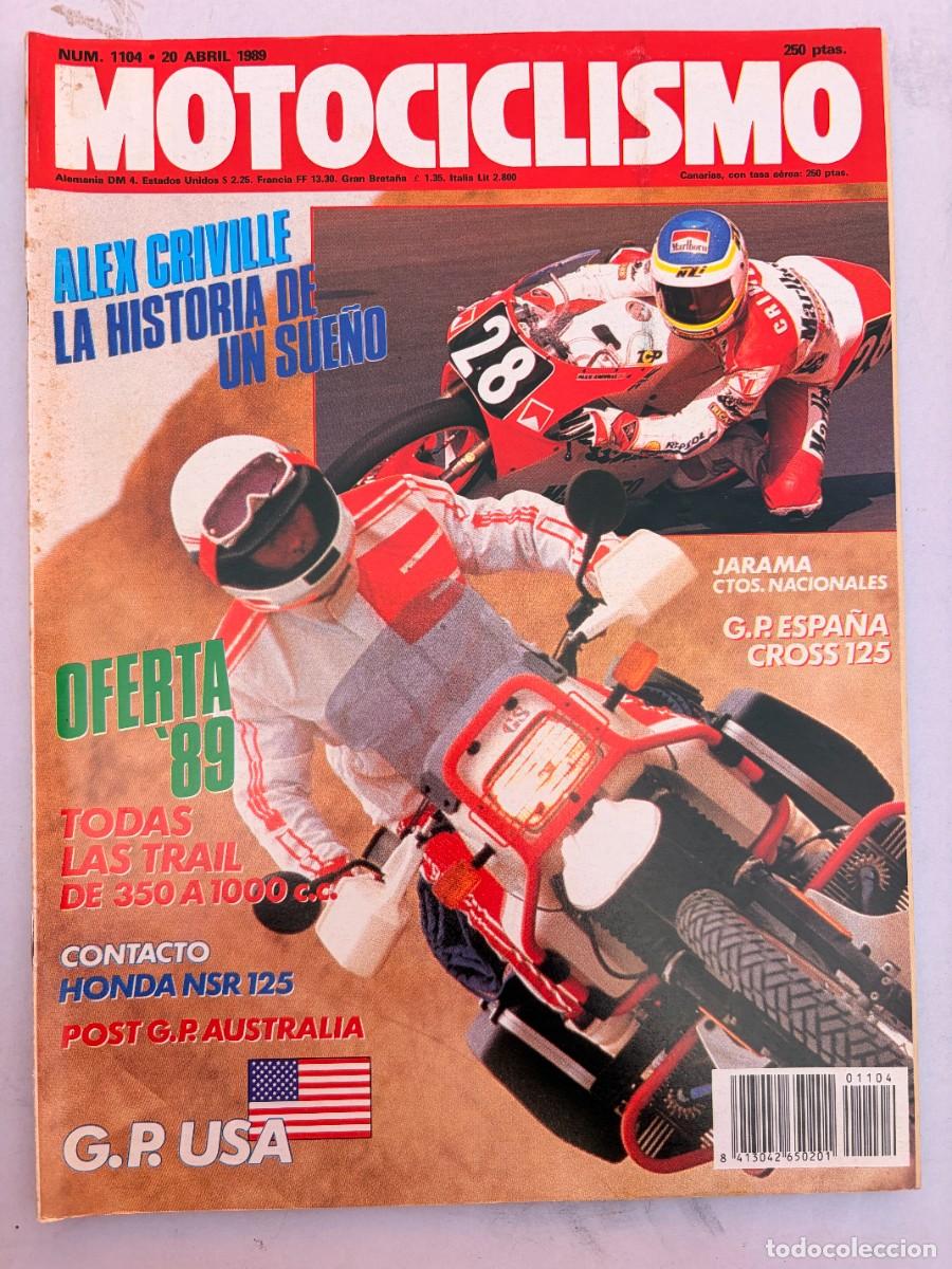 Coches y Motocicletas: MOTOCICLISMO. N&ordm; 1104. ABRIL 1989. HONDA NSR 125. GRAN PREMIO DE ESPA&Ntilde;A CROSS 125. LEER