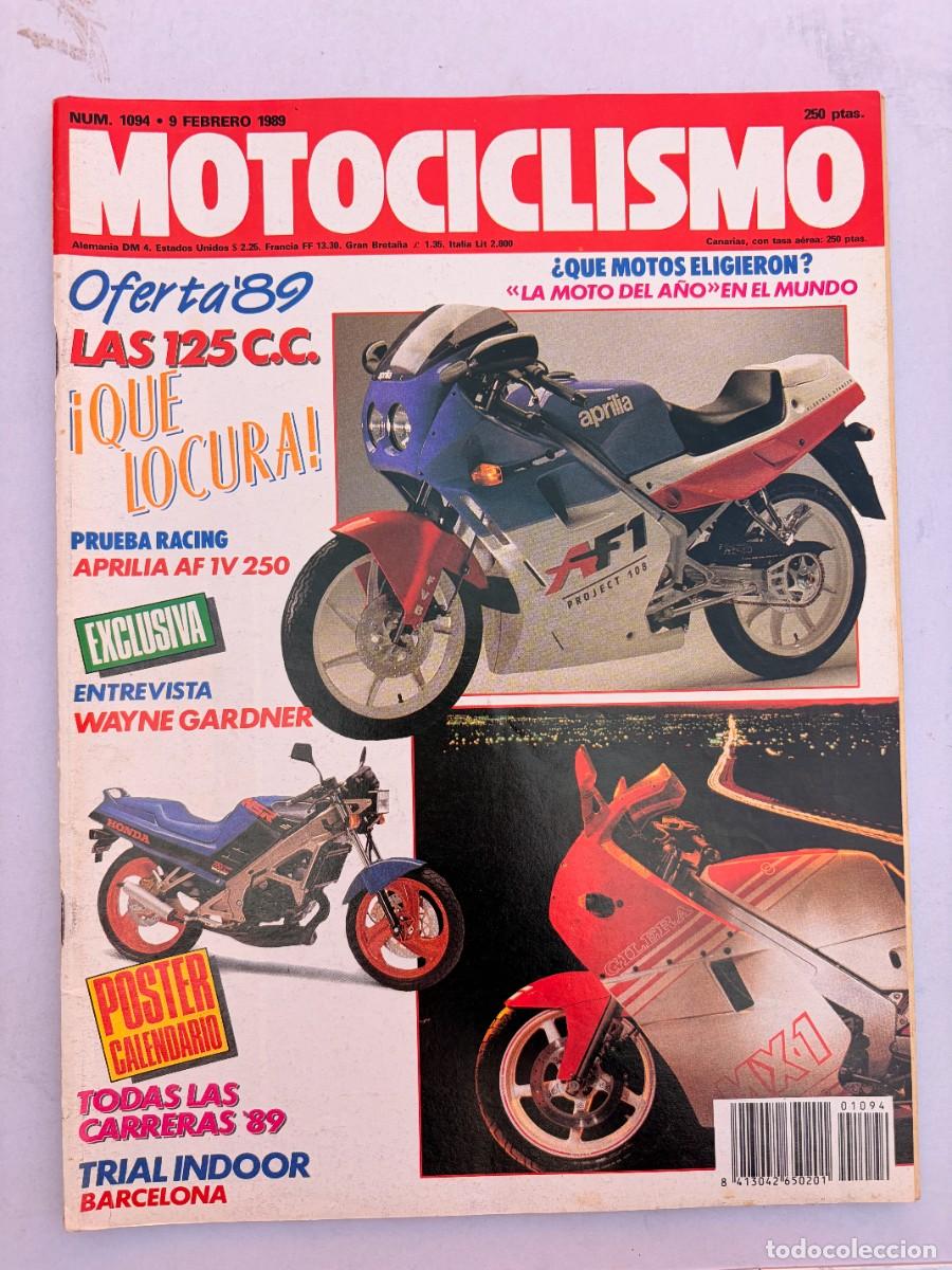 Coches y Motocicletas: MOTOCICLISMO. N&ordm; 1094. FEBRERO 1989. PRUEBA: APRILIA AF1 V 250. ENTREVISTA: CARLOS CARDUS... LEER.