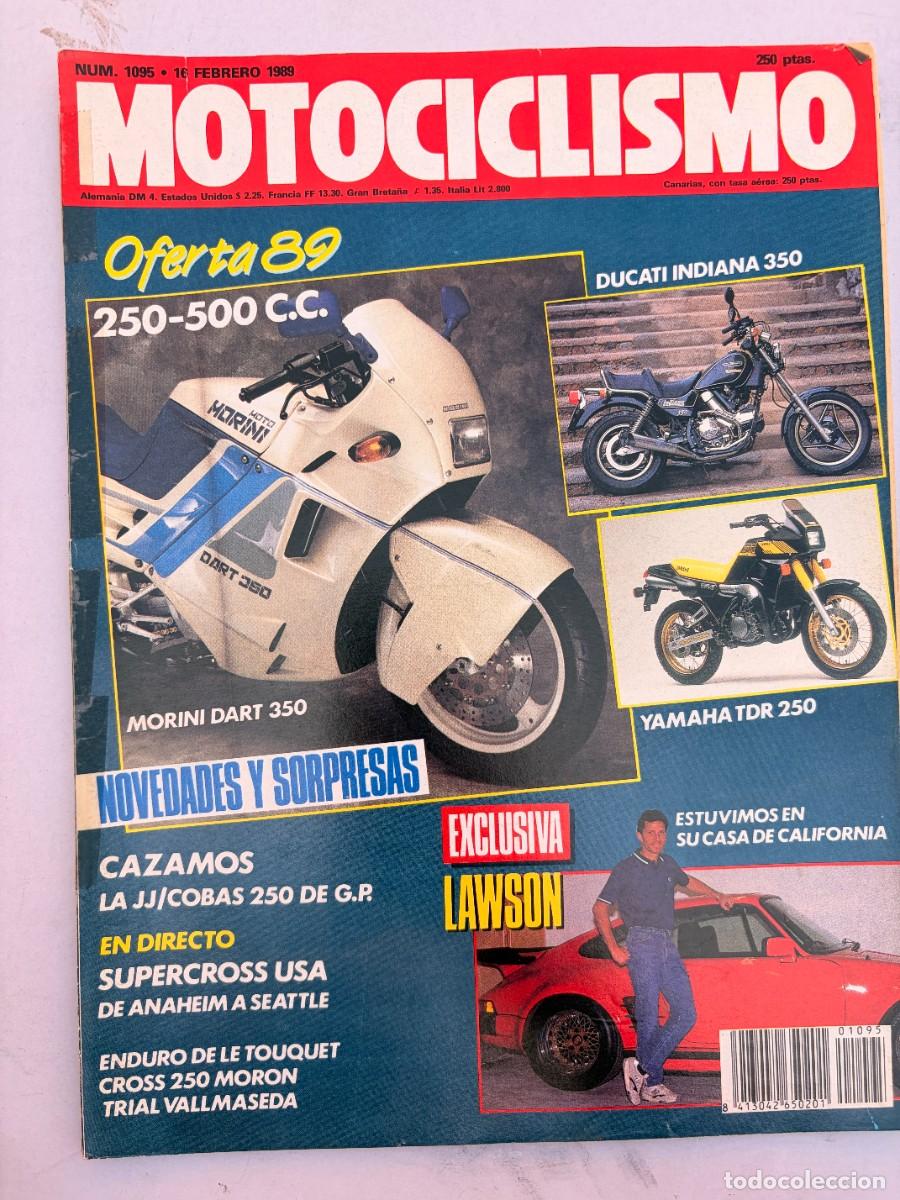 Coches y Motocicletas: MOTOCICLISMO. N&ordm; 1095. FEBRERO 1989. YAMAHA TDR 250. DUCATI INDIANA 350. JJ/COBAS 250 DE GP. LEER