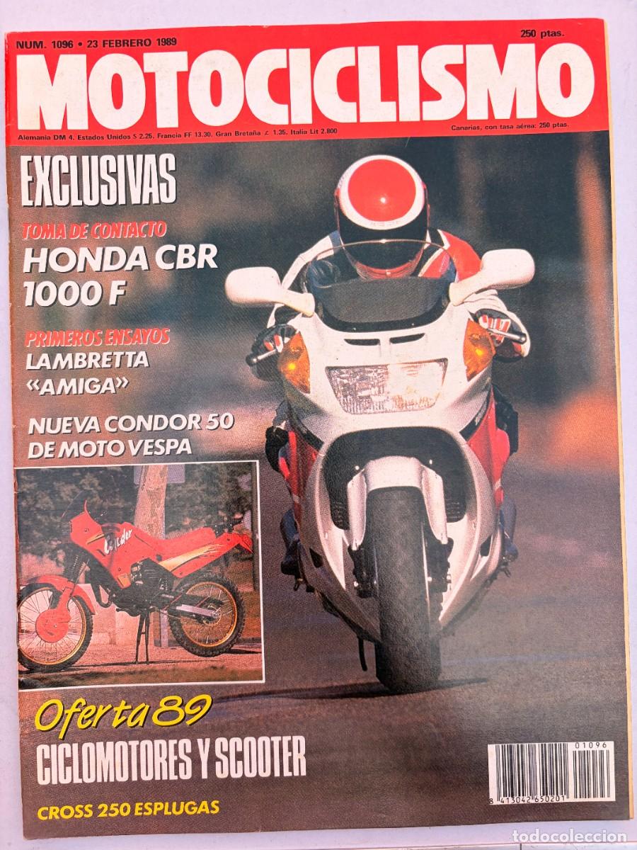 Coches y Motocicletas: MOTOCICLISMO. N&ordm; 1096. FEBRERO 1989. PRUEBA: HONDA CBR 1000 F. ENTREVISTA: JULI&Aacute;N MIRALLES. LEER