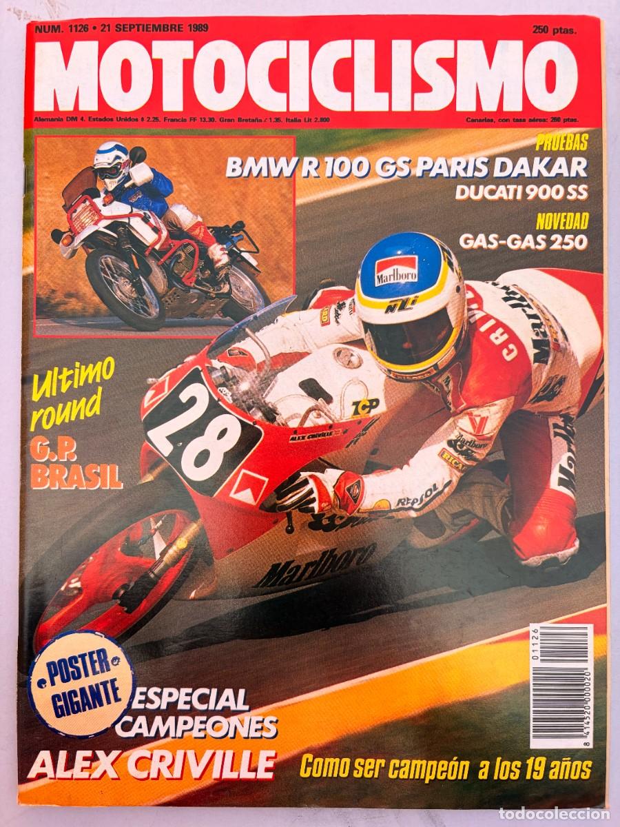 Automobili e Motociclette: MOTOCICLISMO. N&ordm; 1126. SEPTIEMBRE 1989. PRUEBA: BMW R-100 GS P-D. CRITERIUM VELOCIDAD. LEER.