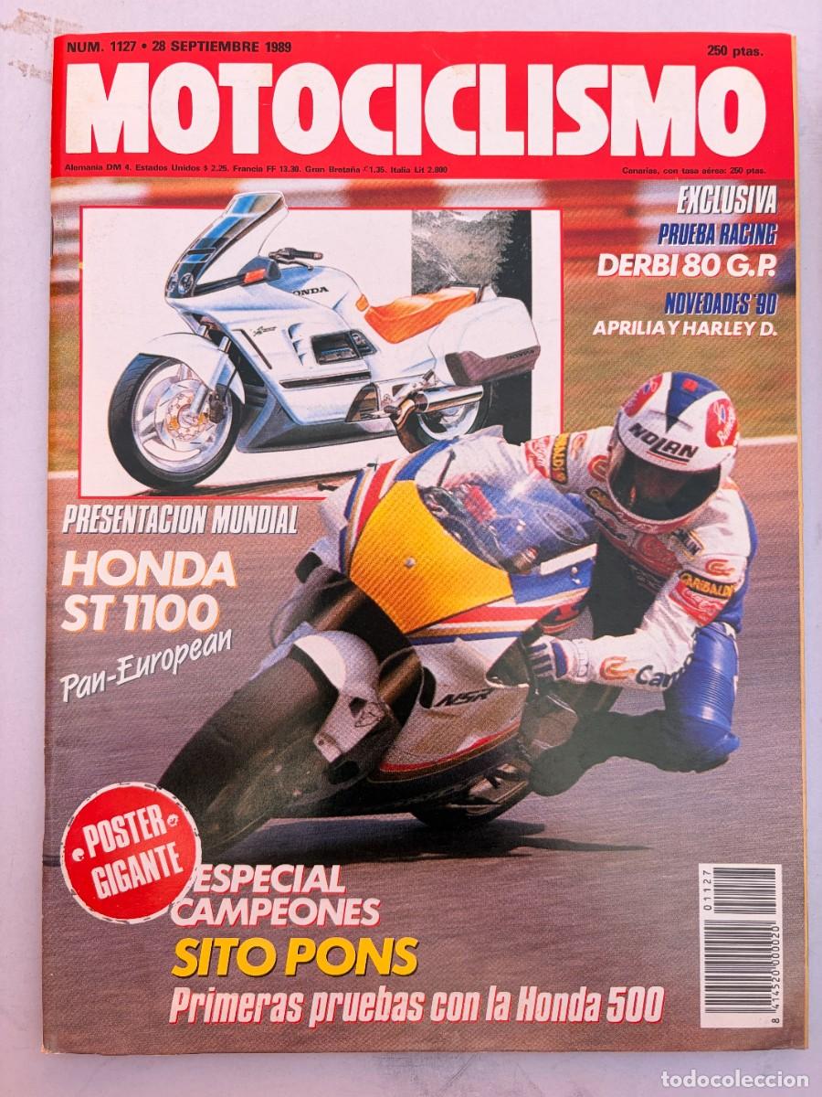 Coches y Motocicletas: MOTOCICLISMO. N&ordm; 1127. SEPTIEMBRE 1989. PRUEBA:HONDA 500. PRUEBA RACING DERBI 80 G.P. HONDA ST. LEER