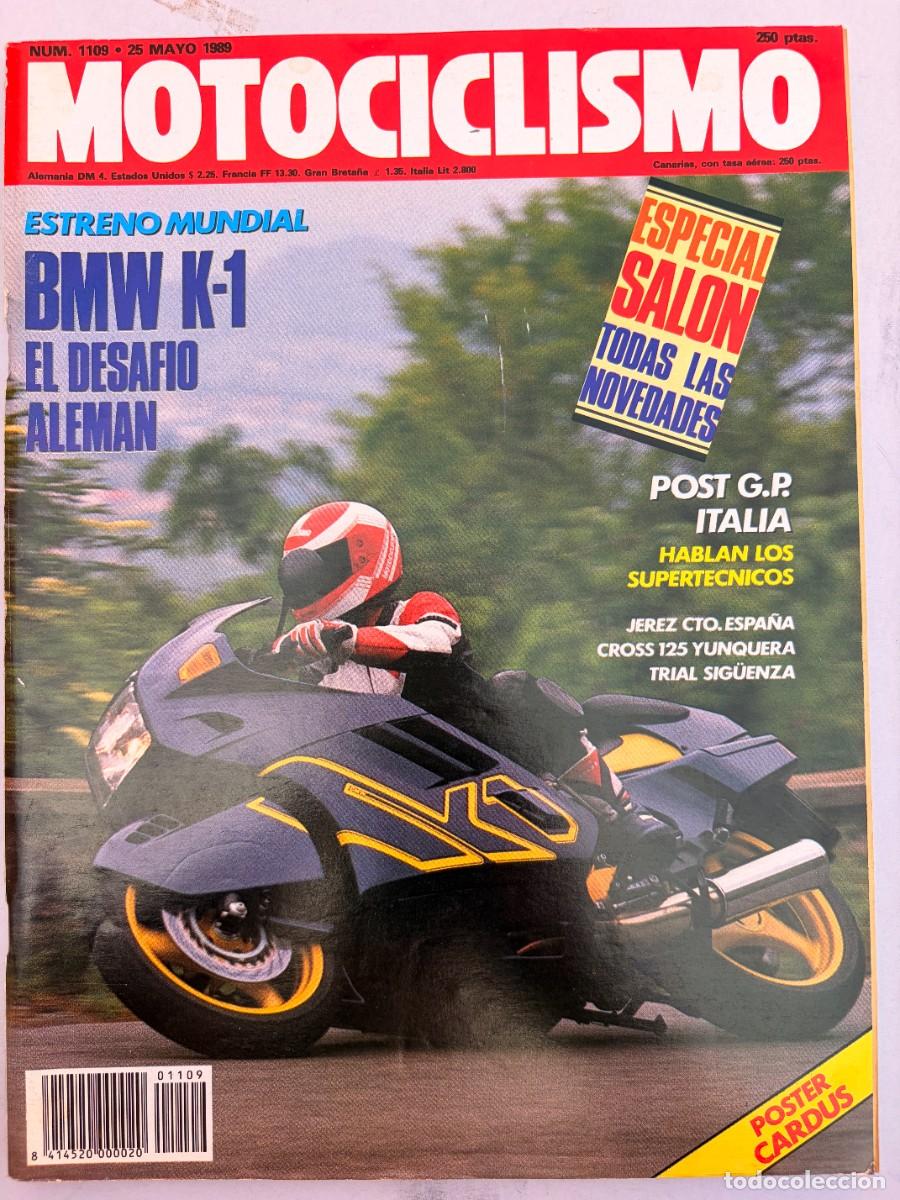 Coches y Motocicletas: MOTOCICLISMO. N&ordm; 1109. MAYO 1989. BMW K-1. YAMAHA YZM 225. GP DE ITALIA. CROSS DE 125. LEER
