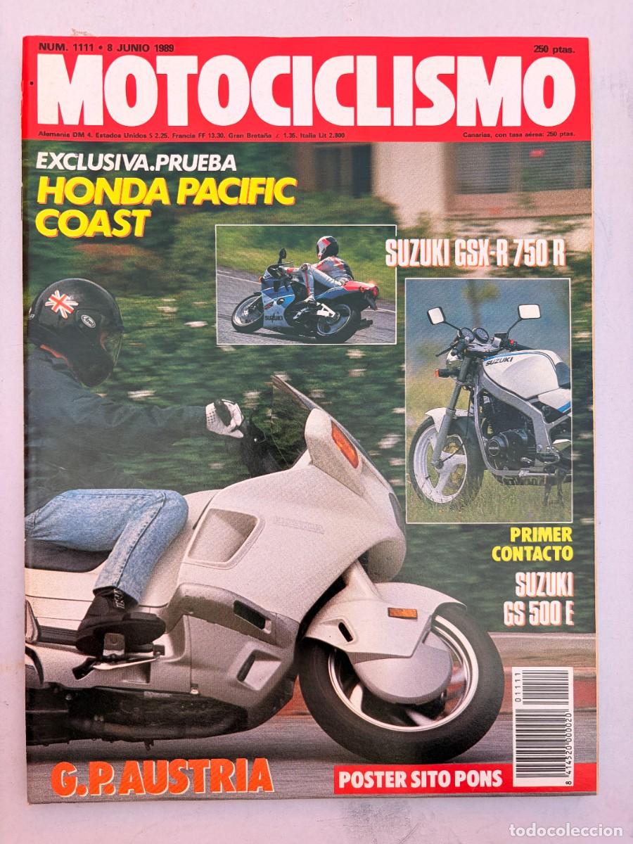 Coches y Motocicletas: MOTOCICLISMO. N&ordm; 1111. JUNIO 1989. G.P. AUSTRIA. SUZUKI GSX-R 750R. EUROPEO CROSS. LEER