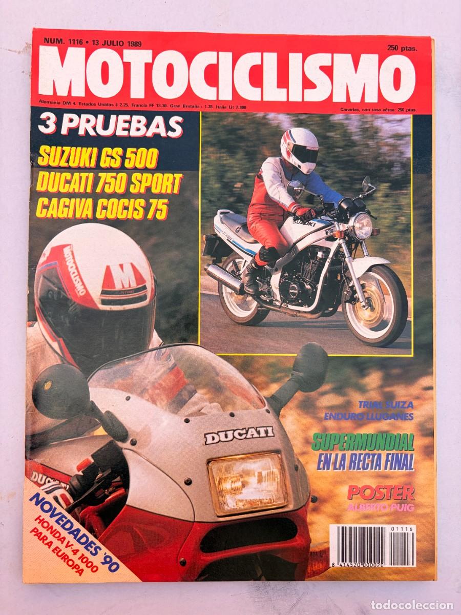 Coches y Motocicletas: MOTOCICLISMO. N&ordm; 1116. JULIO 1989. PRUEBA: DUCATI 750 SPORT. ENTREVISTA: &Aacute;LEX CRIV. LEER