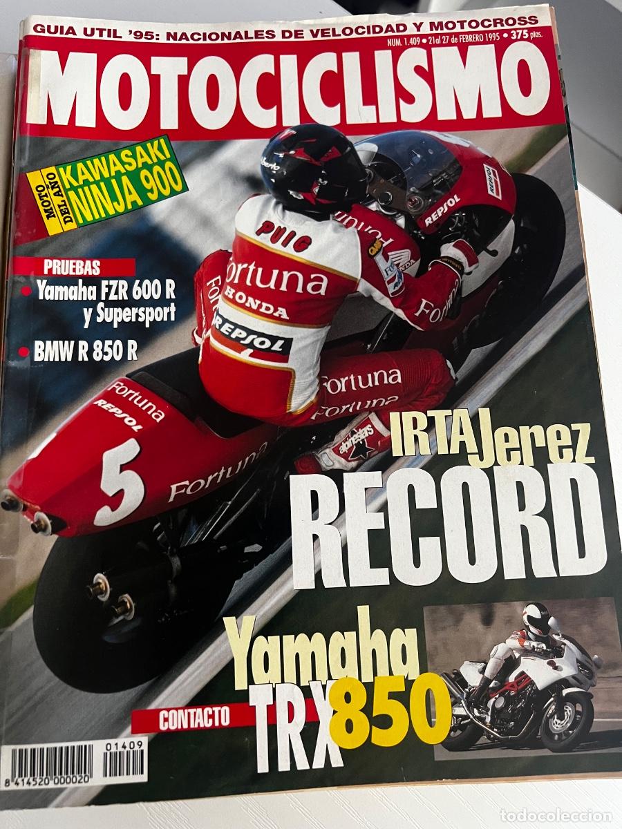 Coches y Motocicletas: MOTOCICLISMO. N&ordm; 1409. A&Ntilde;O 1995. YAMAHA TRX 850. ENTRENAMIENTOS DEL IRTA EN JEREZ. CAGIVA ELE.. LEER