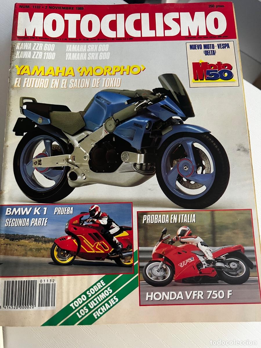 Coches y Motocicletas: MOTOCICLISMO. N&ordm; 1132. A&Ntilde;O 1989. KAWA ZZR 600. KAWA ZZR 1100. YANAHA SRX 600. BMW K-1.... LEER.