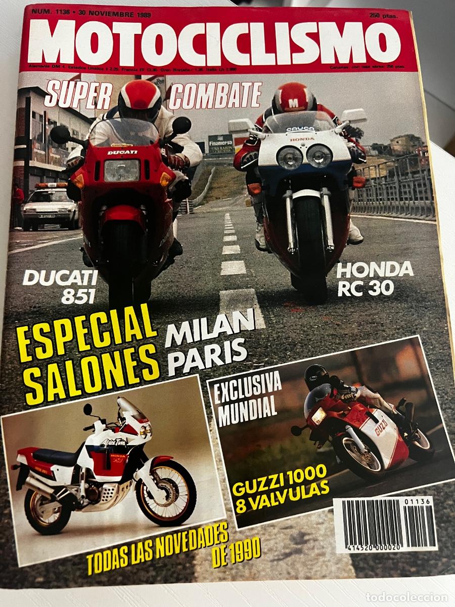 Coches y Motocicletas: MOTOCICLISMO. N&ordm; 1136. A&Ntilde;O 1989. PRUEBA: GUZZI 1000 DAYTONA R&Eacute;PLICA. HONDA RC 30... LEER.