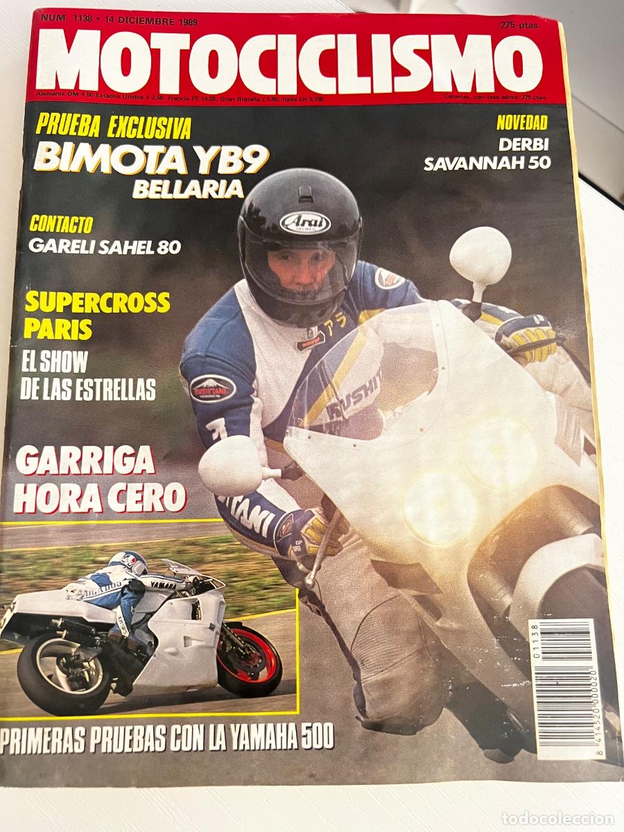 Coches y Motocicletas: MOTOCICLISMO. N&ordm; 1138. A&Ntilde;O 1989. PRUEBA: BIMOTA YB9 BELLARIA. NOVEDAD DERBI SAVANNAH 50... LEER.
