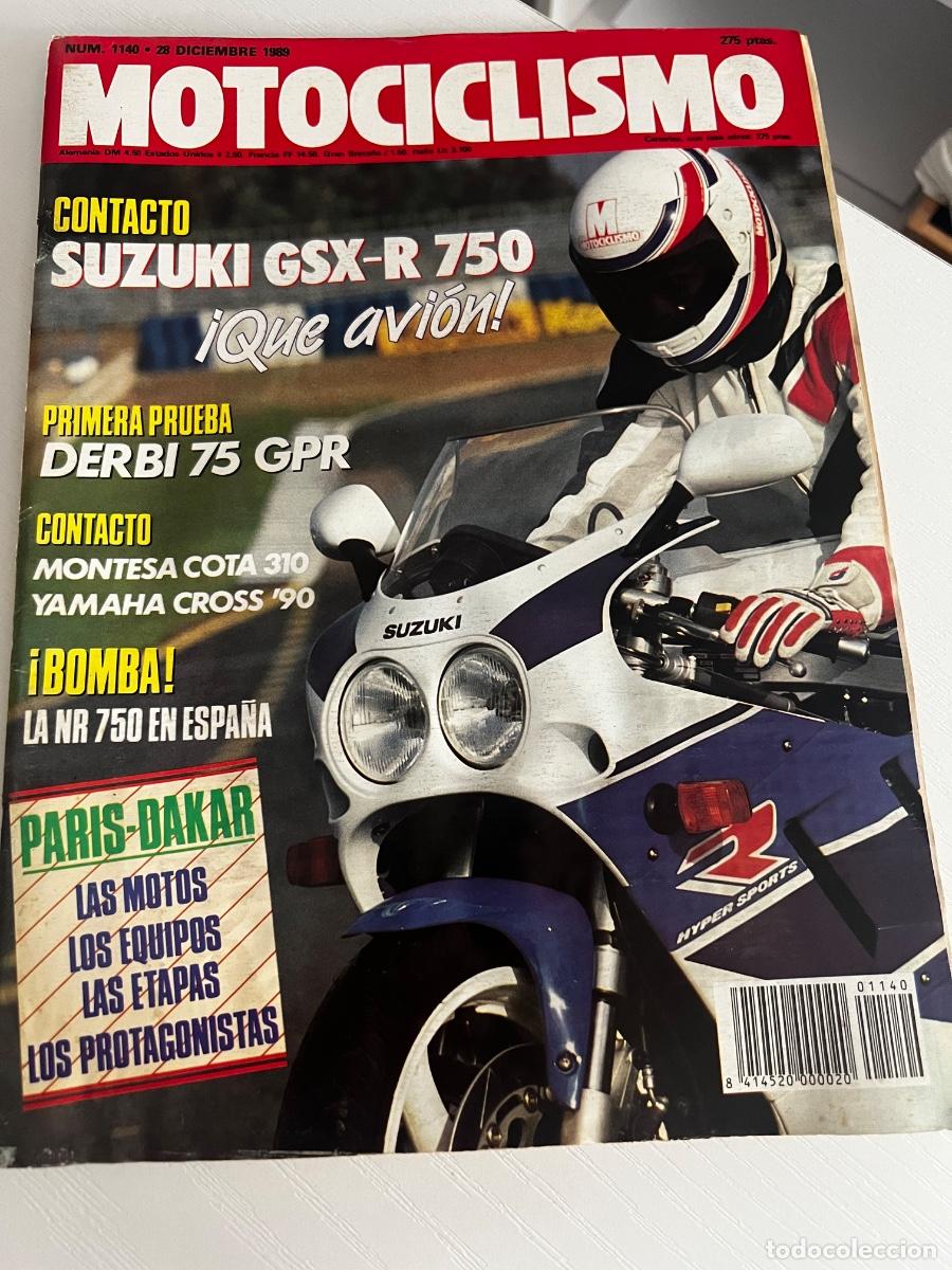 Coches y Motocicletas: MOTOCICLISMO. N&ordm; 1140. A&Ntilde;O 1989. SUZUKI GSX-R 750. DERBI 75 GPS. MONTESA COTA 310... LEER.