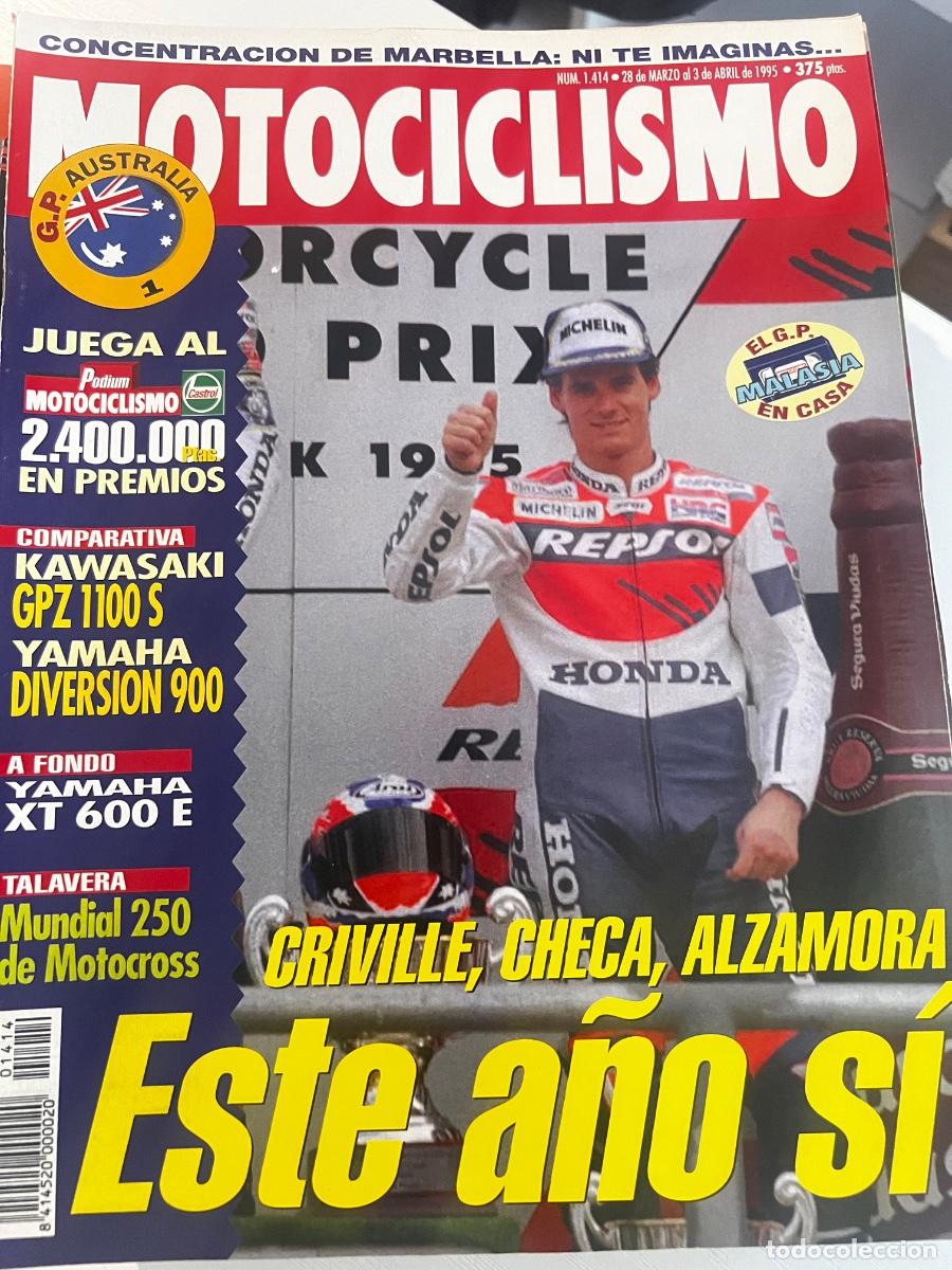 Coches y Motocicletas: MOTOCICLISMO. N&ordm; 1414. MARZO 1995. A FONDO : YAMAHA XT 600 E. CRIVILLE, CHECA, ALZAMORA..... LEER.
